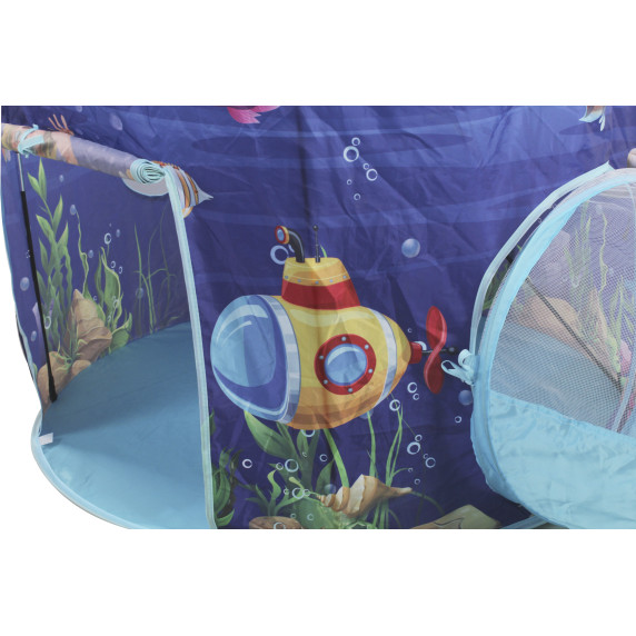 Cort de joacă pentru copii cu tunel - lumea marină - Aga4Kids MR7025