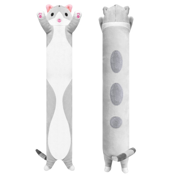 Plüss párna Cat Aga4Kids MR8152Grey 50 cm - szürke