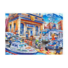 Gyermek puzzle Police 240 darabos Aga4Kids MR1467 - Rendőrség - 