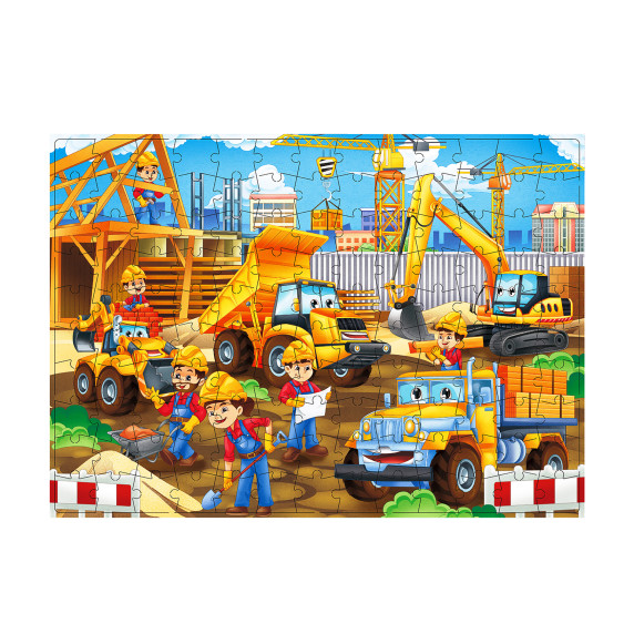 Puzzle 130 darabos Aga4Kids MR1465 - Építkezés