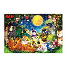 Gyermek puzzle 216 darabos Aga4Kids MR1463 - Állatok az erdőben - 