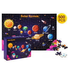 Puzzle pentru copii - Sistemul solar 500 piese - Aga4Kids MR1461 - 