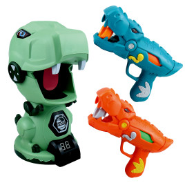 Pistol de jucărie cu ​​bile din spumă + țintă în formă de dinozaur - Aga4Kids MR1431 - 