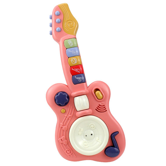 Detská interaktívna gitara Aga4Kids MR1398-Pink - ružová