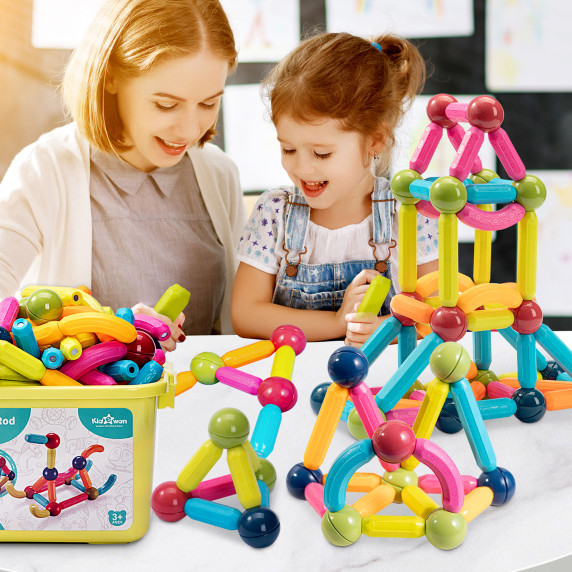 Mágneses építőjáték MR1422 készlet 33 db Aga4Kids 