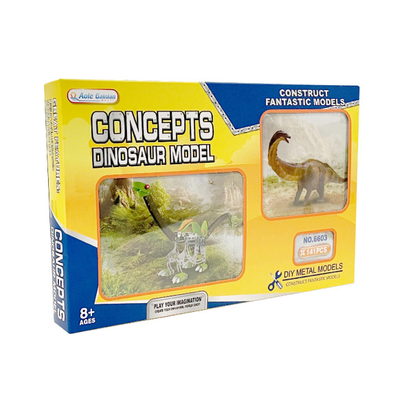 Fém építőkészlet 141 darabos Stegosaurus Aga4Kids MR1417