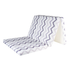 Saltea pliabilă pentru copii - Aga4Kids MR4555 - violet, model zig zag - 