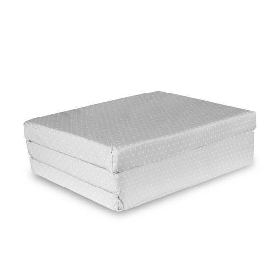 Saltea pliabila pentru copii - Aga4Kids MR4554 - gri cu buline 
