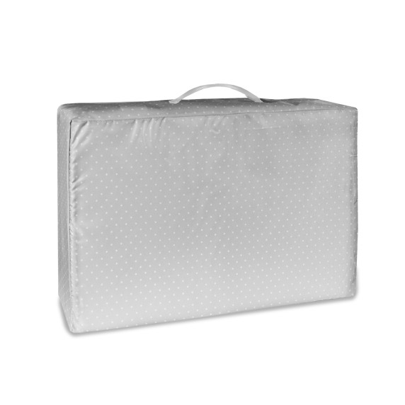 Saltea pliabila pentru copii - Aga4Kids MR4554 - gri cu buline 