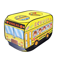 Cort de joacă pentru copii - Aga4Kids DS1219 - Autobuz școlar - 