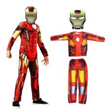 Costum pentru copii  Iron Man M 120-130 cm - Aga4Kids MR1570-M - 