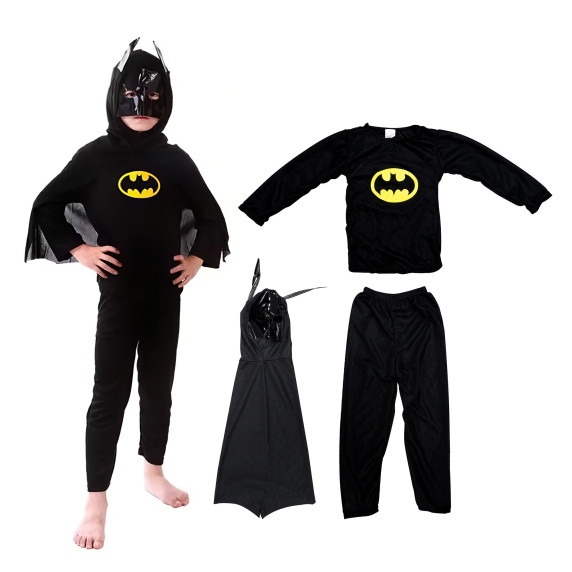 Detský kostým Batman M 110-120 cm Aga4Kids MR1572-M