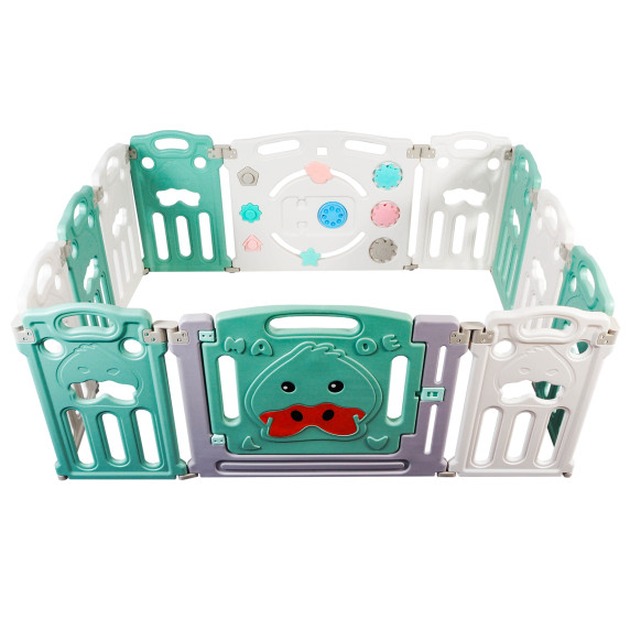 Műanyag babakarám 156x 119 x 64 cm Aga4Kids DS4109-GRN - Zöld