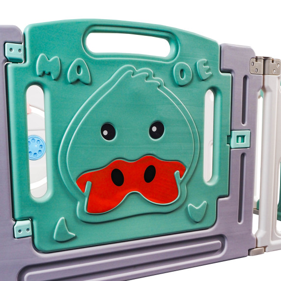 Műanyag babakarám 156x 119 x 64 cm Aga4Kids DS4109-GRN - Zöld