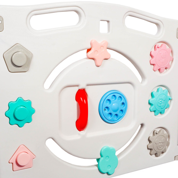 Műanyag járóka 119x119x64 cm Aga4Kids DS4110-GRY - Szürke