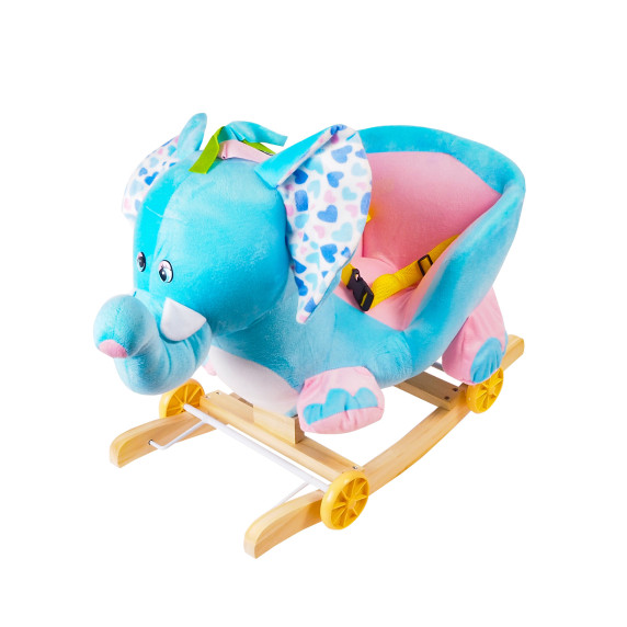 Balansoar pentru copii cu roți - Aga4Kids DS4601- Elefant albastru