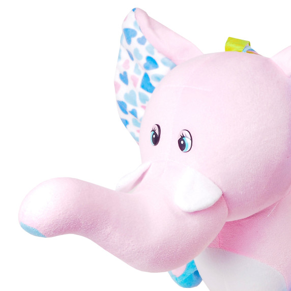 Balansoar pentru copii cu roți - Aga4Kids DS4606 - Elefant roz