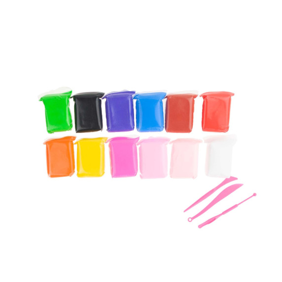 Plastilină 12 buc + accesorii Aga4Kids - TG60632