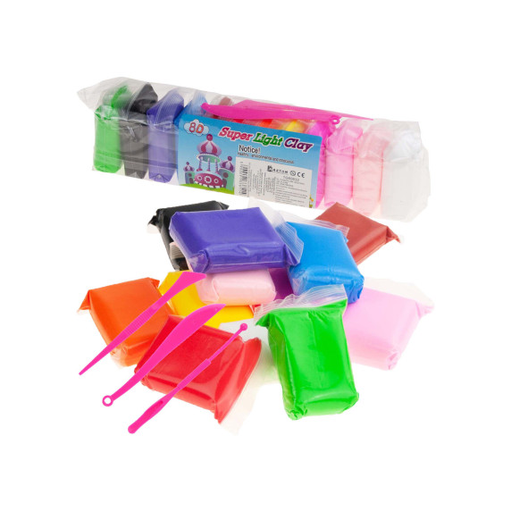Plastilină 12 buc + accesorii Aga4Kids - TG60632
