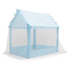 Cort de joacă pentru copii - Aga4Kids DS1208 - căsuță albastră - 