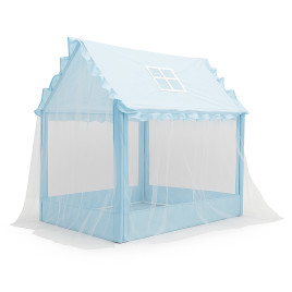 Detský hrací stan domček Aga4Kids DS1208 - modrý - 