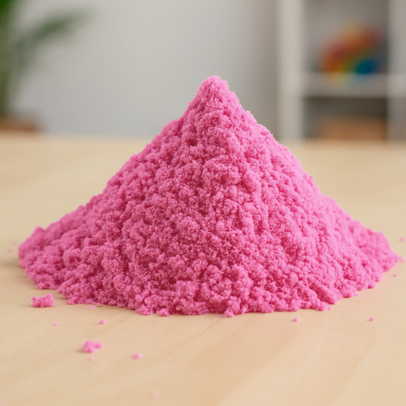 Set kinetických pieskov 4 kg Aga4Kids MR1575 - zelený, ružový, modrý a žltý