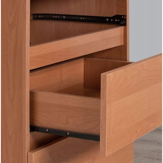 Komoda so 6 zásuvkami 120 x 77 x 40 cm AKORD CLP - jelša