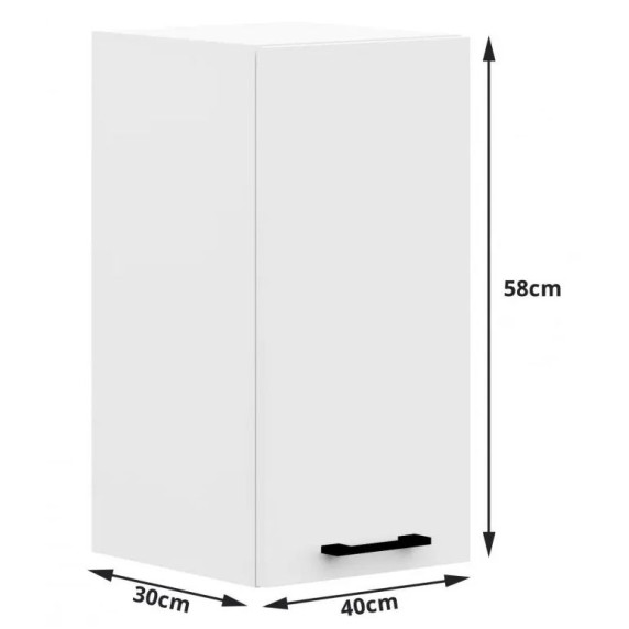 Závesná kuchynská skrinka AKORD OLIWIA W40 - biela