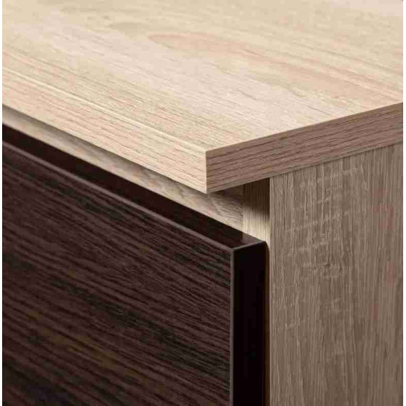Dulap cu rafturi și 3 sertare AKORD R60 3SZ 2P CLP -Wenge/Sonoma