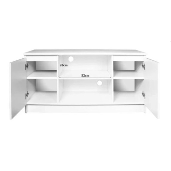 TV állvány 120 cm - fehér