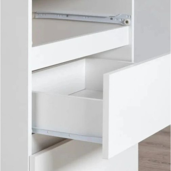 Comodă cu 5 sertare - 60x121x40 cm - Inlea4Home K60 5SZ CLP - alb