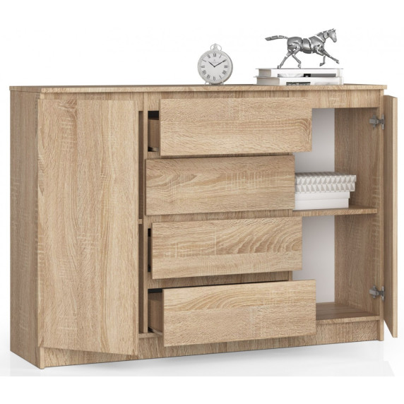 Comodă - 138x99x40 cm - Inlea4Home K138 2D 4SZ CLP - stejar Sonoma