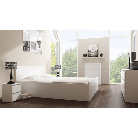Komoda so 4 zásuvkami 60 x 99 x 40 cm Inlea4Home K60 4SZ CLP - biela