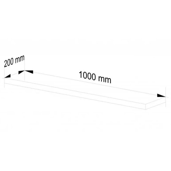 Raft 100 cm - alb