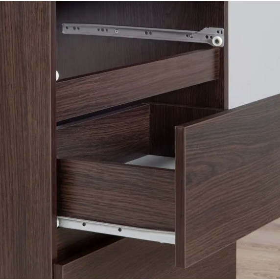 Komoda so 10 zásuvkami 120 x 121 x 40 cm Inlea4Home K120 10SZ CLP - wenge