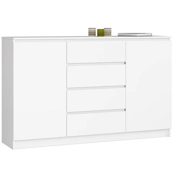 Komoda 2d4s 160 x 99 x 40 cm Inlea4Home K160 2D 4SZ CLP - biela