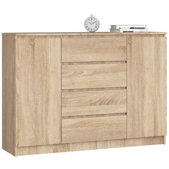 Comodă - 138x99x40 cm - Inlea4Home K138 2D 4SZ CLP - stejar Sonoma