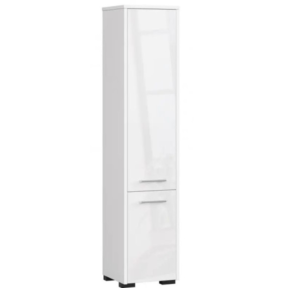 Dulap baie - 140 cm - alb lucios