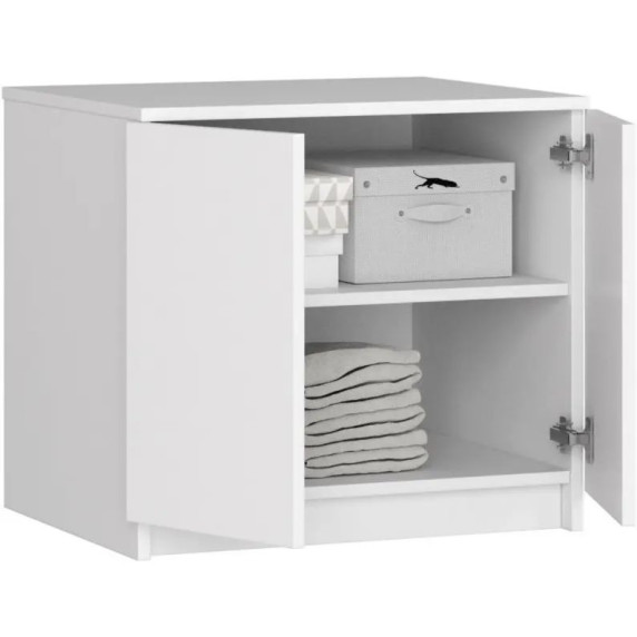 Nadstavec na skriňu s vysokým leskom 60 x 55 x 51 cm AKORD CLP S60 STAR - biely
