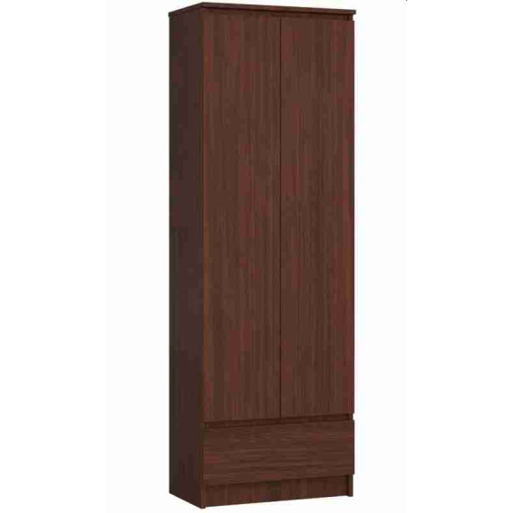 Kétajtós szekrény 1 fiókkal AKORD R60 2D 1SZ CLP - Wenge