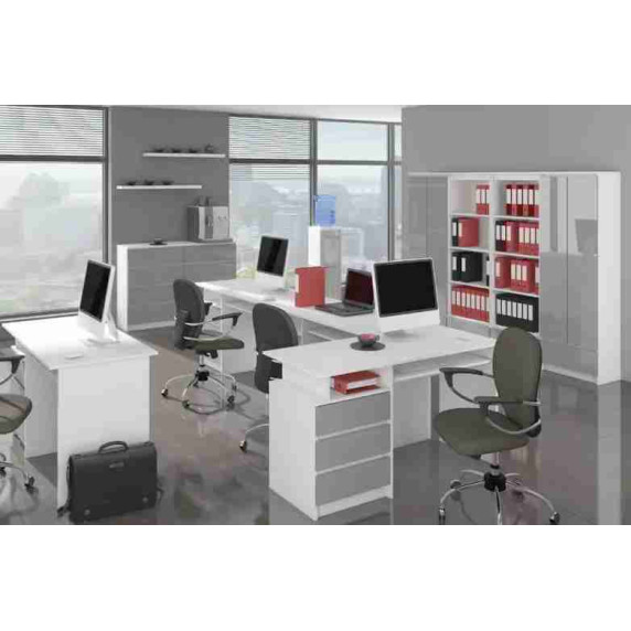 Dulap cu 1 sertar   AKORD R60 2D 1SZ CLP POLYSK - Metalic lucios