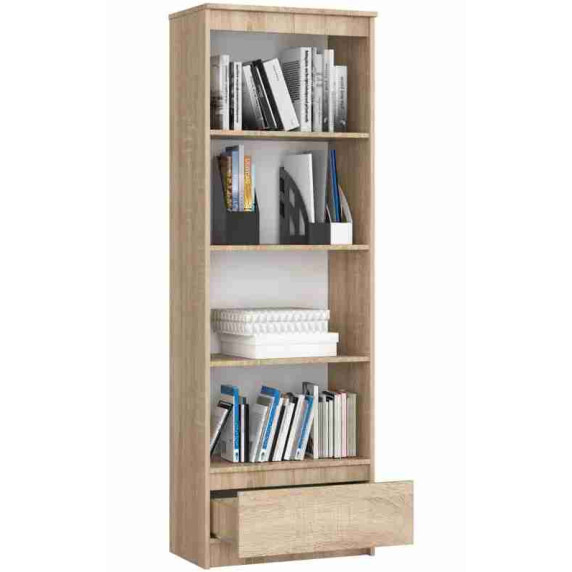 Dulap cu rafturi și 1 sertar - AKORD R60 1SZ 4P CLP - Sonoma