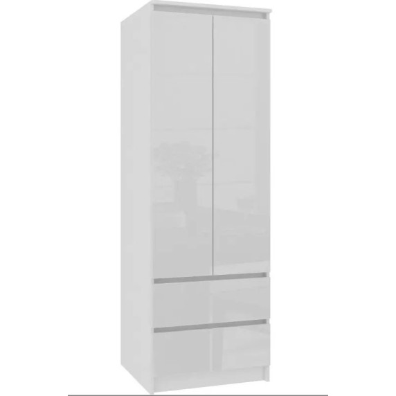 Dulap cu 2 sertare STAR S60 - alb lucios