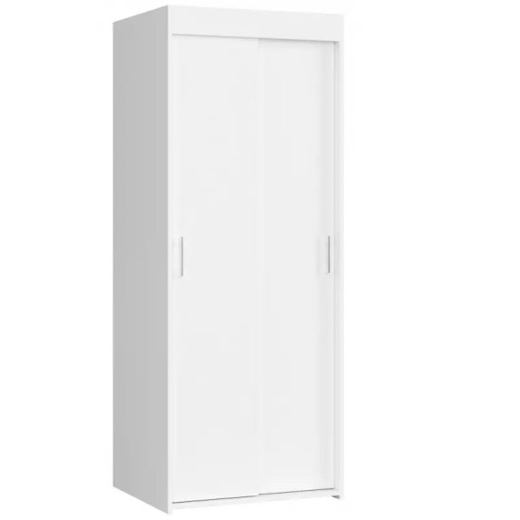 Gardróbszekrény tolóajtóval  70 cm - fehér