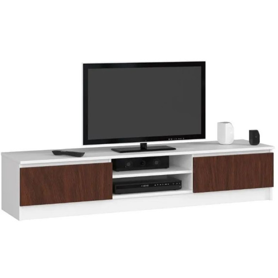 Comodă TV - 160 cm - alb/wenge