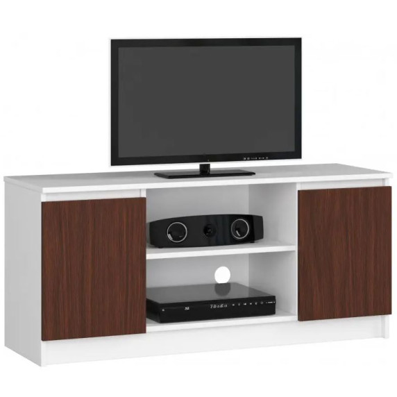 Comodă TV 120 cm - alb/wenge