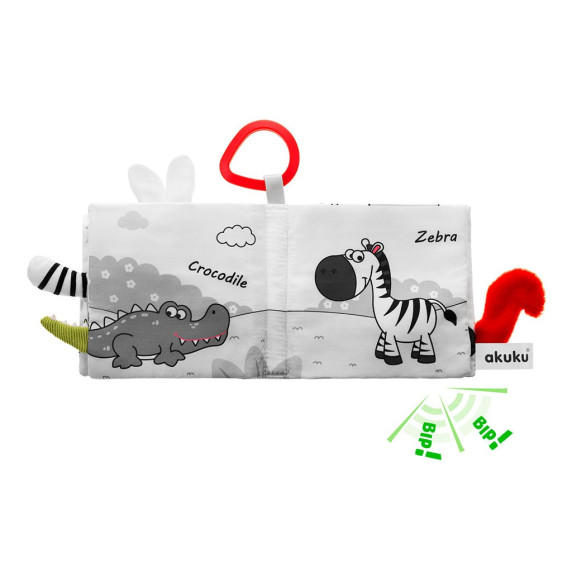 Carte senzorială pentru copii - animale - Akuku Animals