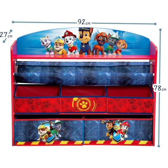 Raft pentru depozitare jucării - Paw Patrol