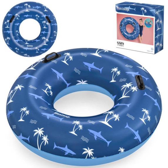 Colac gonflabil - 119 cm Bestway 36353 - albastru/ palmier