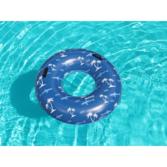 Colac gonflabil - 119 cm Bestway 36353 - albastru/ palmier